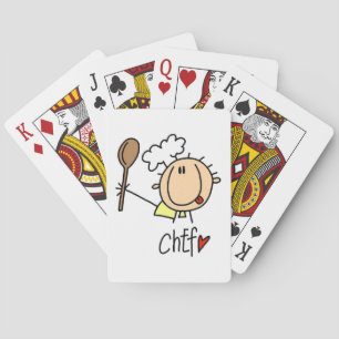 Männlicher Koch Spielkarten