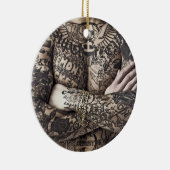 Männlicher Körper Tattoo Fotografie Keramik Ornament (Rechts)