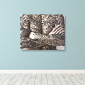 Männlicher Körper Tattoo Fotografie Leinwanddruck (Insitu (Holzboden))