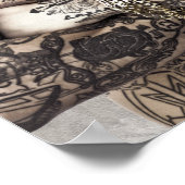 Männlicher Körper Tattoo Fotografie Poster (Ecke)