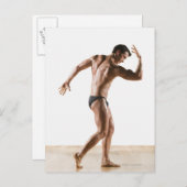 Männlicher Körperbauer, Flex und Posen 2 Postkarte (Vorne/Hinten)