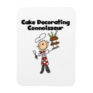 Männlicher Kuchen-Dekorations-Kenner Magnet