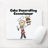 Männlicher Kuchen-Dekorations-Kenner Mousepad (Mit Mouse)