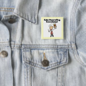Männlicher Kuchen-Dekorationskenner Button (Beispiel)