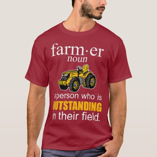 Männlicher landwirtschaftlicher Feld Farmland Ranc T-Shirt (Vorderseite)