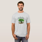 Männlicher Langärmelangan. T-Shirt (Vorne ganz)