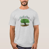 Männlicher Langärmelangan. T-Shirt (Vorderseite)