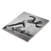 Männlicher Läufer Fliese (Seite)