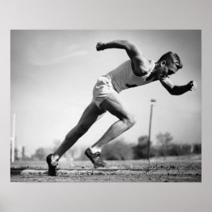 Männlicher Läufer Poster