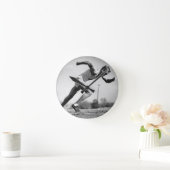 Männlicher Läufer Runde Wanduhr (Zuhause)