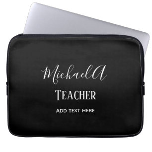 MÄNNLICHER LEHRER - Klassisch Schwarz Weiß Persona Laptopschutzhülle