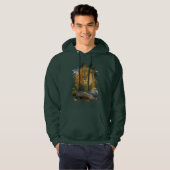 MÄNNLICHER LÖWE BEI DER ARBEIT HOODIE (Vorne ganz)