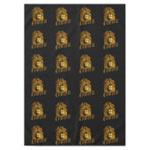 Männlicher Löwe mit Löwennamen, Tischdecke (Vorderseite)