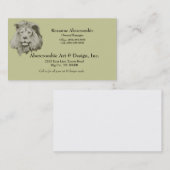 Männlicher Löwe Visitenkarte (Vorne/Hinten)