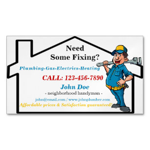 Männlicher Magnetische Visitenkarte