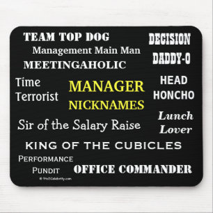 MÄNNLICHER MANAGER lustige Spitznamen u. Mousepad