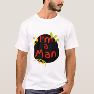 Männlicher Mann, der männliche Dinge tut T-Shirt