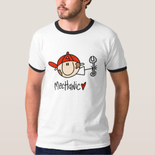 Männlicher Mechaniker-T - Shirt