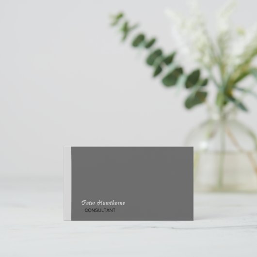 Männlicher minimaler beruflicher Unternehmer Visitenkarte (Stehend Vorderseite)