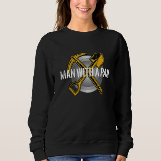 Männlicher mit Pan-Gold-Grabungsplanung Sweatshirt