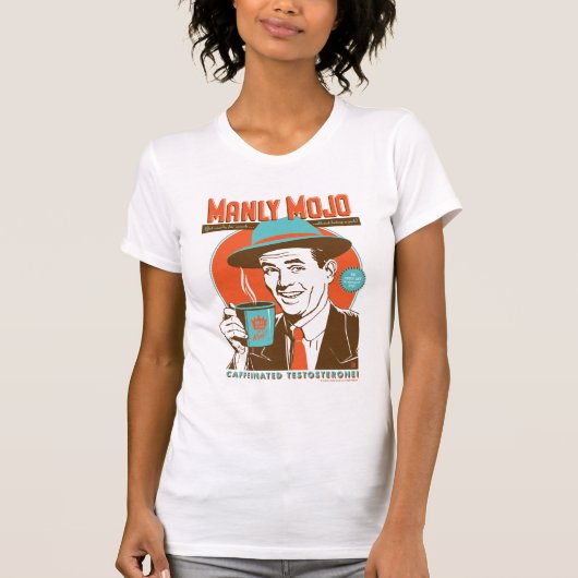 Männlicher Mojo Kaffee T-Shirt (Vorderseite)
