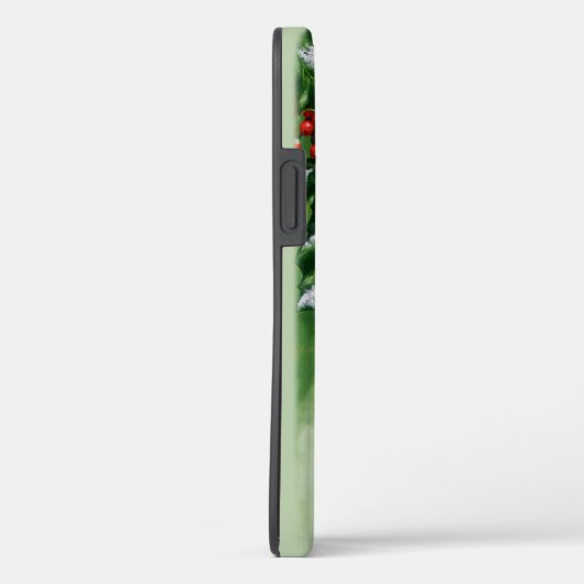 Männlicher Nordrot Kardinal Bird & Holly Branch Case-Mate iPhone Hülle (Rückseite / Rechts)