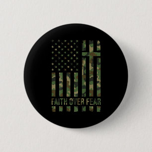 Männlicher Patriotischer Christlicher Glaube Über Button
