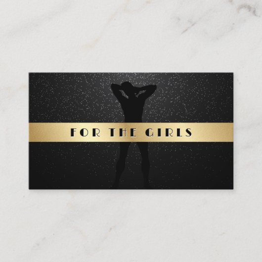 Männlicher privater Exotiktänzer Visitenkarte (Vorderseite)