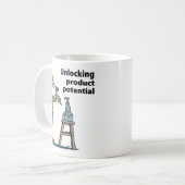 Männlicher Produktdesigner Kaffeetasse (Vorderseite Links)