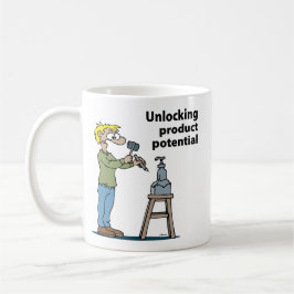 Männlicher Produktdesigner Kaffeetasse
