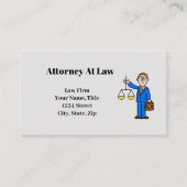 Männlicher Rechtsanwalt mit Visitenkarte für Gerec (Vorderseite)