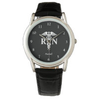 Männlicher registrierter Nurse Black Caduceus Absc