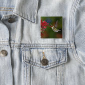 Männlicher Ruby-throated Hummingbird Button (Beispiel)