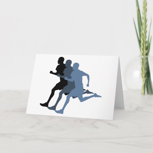 Männlicher Runner Karte (Vorderseite)