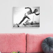 Männlicher Runner Leinwanddruck (Insitu (Wohnzimmer))