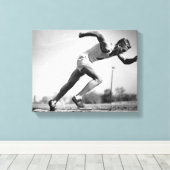 Männlicher Runner Leinwanddruck (Insitu (Holzboden))