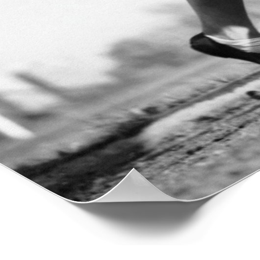 Männlicher Runner Poster (Ecke)