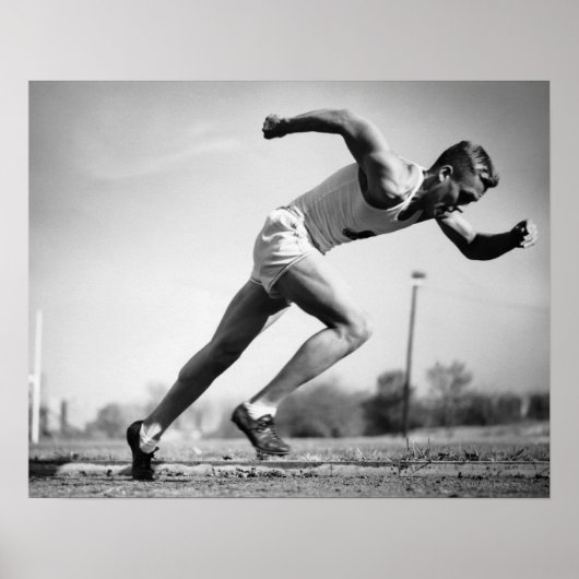 Männlicher Runner Poster (Vorne)