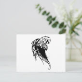 Männlicher Schädel Postkarte (Stehend Vorderseite)