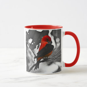 Männlicher Scharlachtangare Tasse