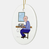 Männlicher Schinken - Balding Keramikornament (Links)