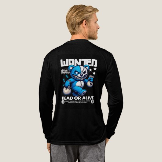 männlicher schwarzer T - Shirt (Voller Rücken)