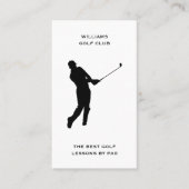 Männlicher Sport Coach Golf Pro Lehrer Social Medi Visitenkarte (Vorderseite)