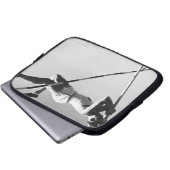 Männlicher Stabhochspringer Laptopschutzhülle (Vorne Knopf)