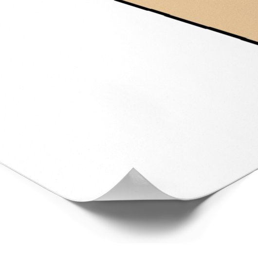 Männlicher Strichmännchen Cook Poster (Ecke)