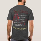 Männlicher T - Shirt (Rückseite)