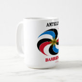 Männlicher T - Shirt Kaffeetasse (Vorderseite Links)
