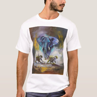 Männlicher T - Shirt mit Tierdesign