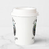 Männlicher T - Shirt Pappbecher (Rechts)