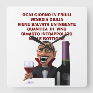 Männlicher T - Shirt Quadratische Wanduhr